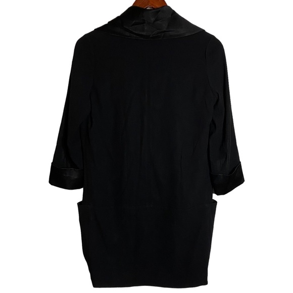 Wilfred Black Blazer Lined 3/4 Sleeves Folded Cuffs Silky Pockets Small - Picture 2 of 13